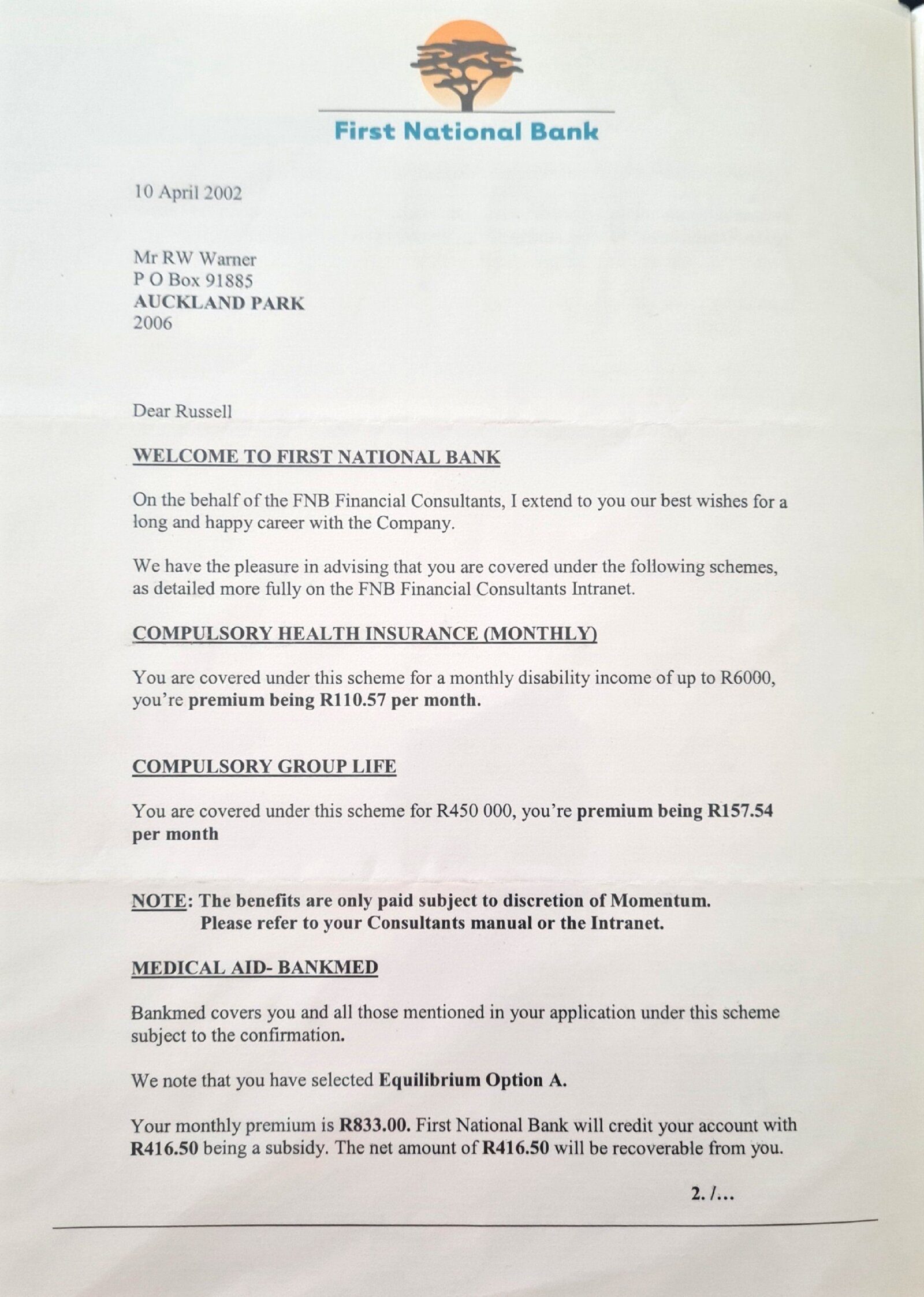 Legal Advisor Certificate